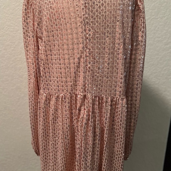 Rose Gold Sequin Dress - Picture 3 of 7